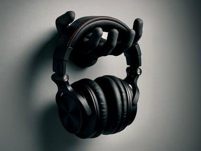 Hand Headphone holder