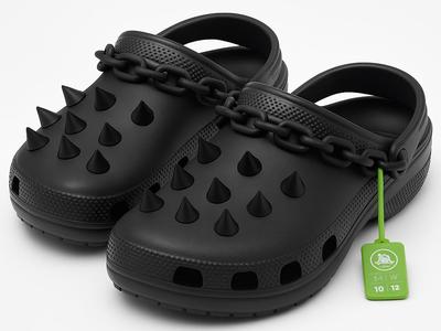 Crocs shoes with Punk Chain & Spikes / Accessories