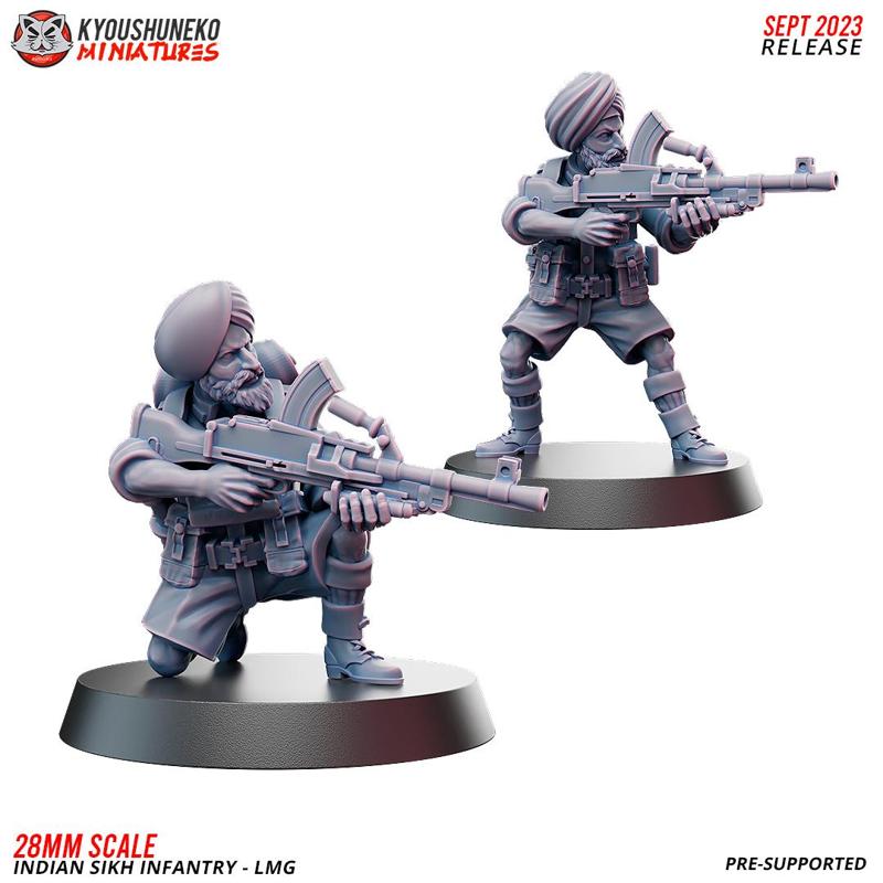 LMG – Indian SIkh Infantry ww2
