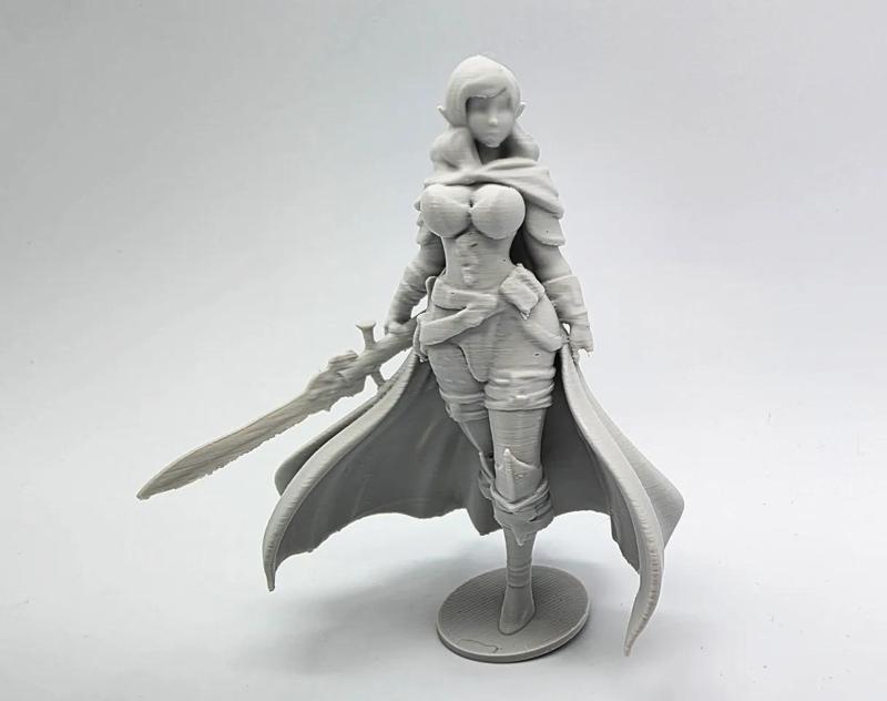 Female Elven Warrior Figurine