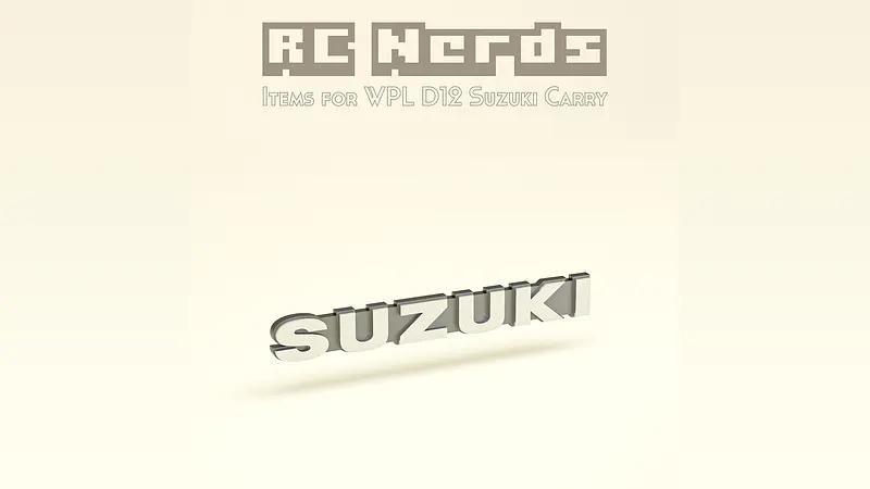 Emblem For WPL D12 Suzuki