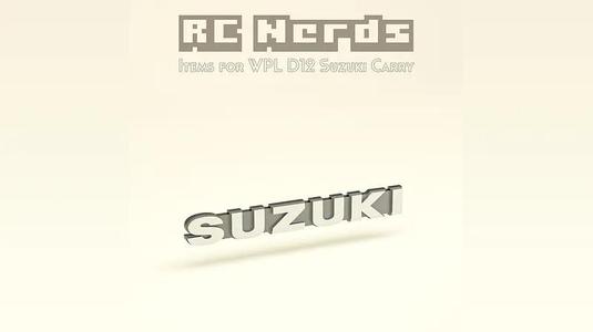 Emblem For WPL D12 Suzuki