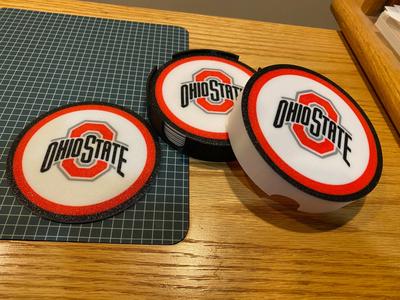 Ohio State Coaster “Full Set” Coaster, Caddy w/Full Color Top