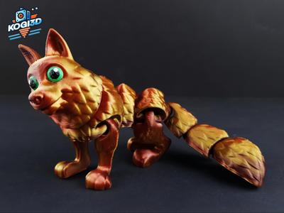 Articulated Wolf Toy