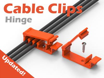 Cable Clips Collection – Hinge – ( Parametric )