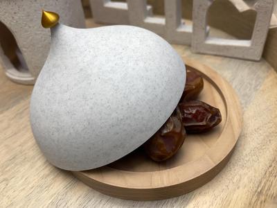 Decorative Cloche & Wood Plate