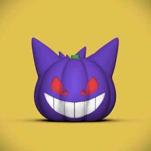 Gengar Pumpkin (+Bambu 3mf Files)