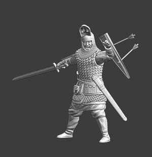 Medieval Noble Kievan Rus – shield up