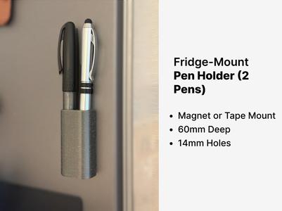 Fridge-Mount Pen Holder (2 Pens)