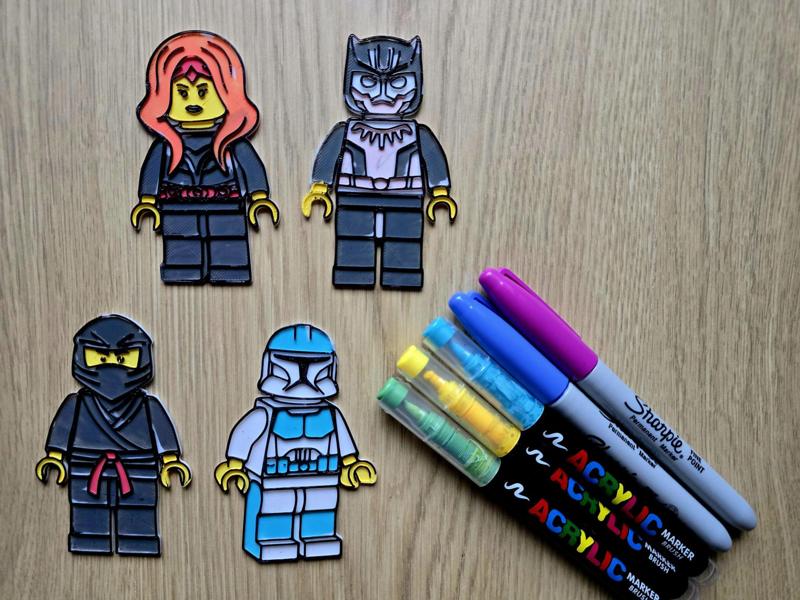 LEG0 DIY Coloring Pack Marvel Starwars Ninjago Fun