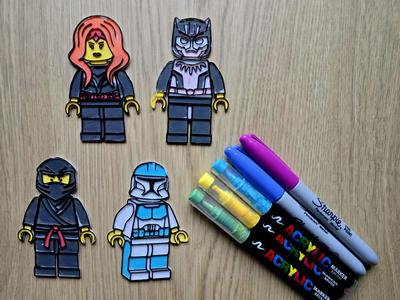 LEG0 DIY Coloring Pack Marvel Starwars Ninjago Fun
