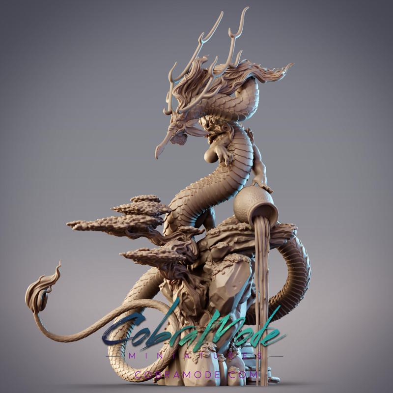 Shenlong – Dragon of Earth with Scenic Base (Pre-Supported)