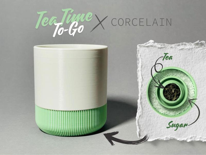 Tea To-Go Cup for Corcelain