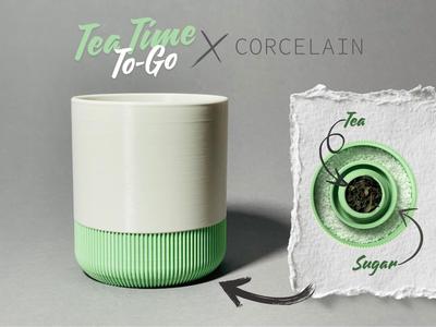 Tea To-Go Cup for Corcelain