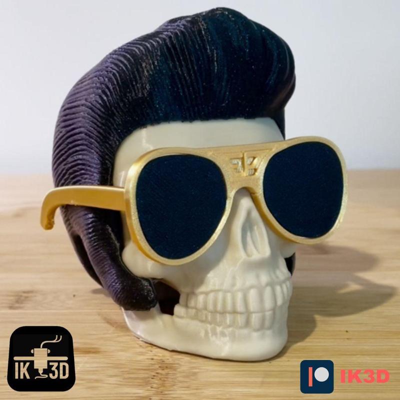 Elvis Presley Skull – Color Print Multiparts