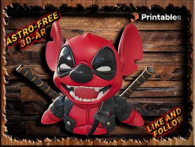 Deadpool Stitch Bust (FREE)