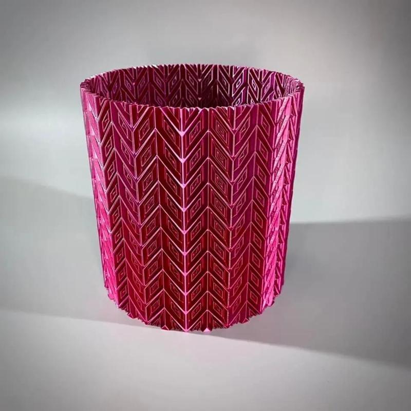 Chevron Ripple Vase