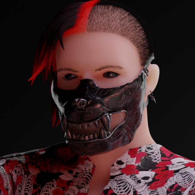 Wolf Mask / Ku-Ronin Mask, Ronin, Japanese Mask
