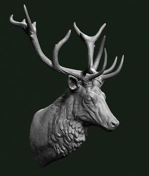 Stag head