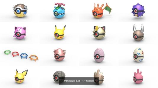 Orbs Set 1 3D Model Collection