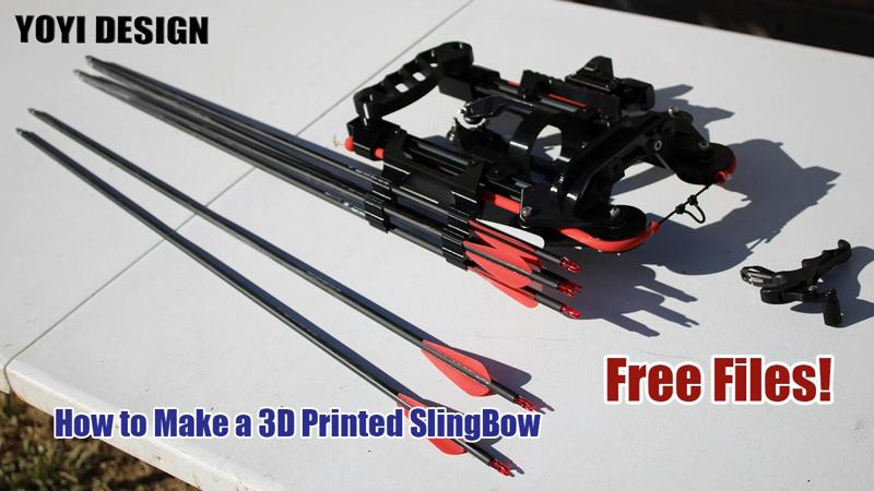 3D Printed SlingBow for Backyard Archery