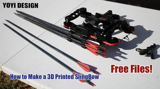 3D Printed SlingBow for Backyard Archery