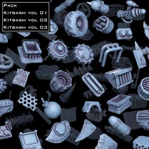 Kitbash Vol01 02 03 Ork 120 Unique pieces