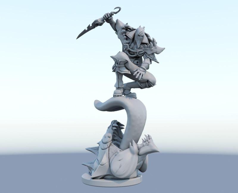 pyke 3D Print Model from League of Legends