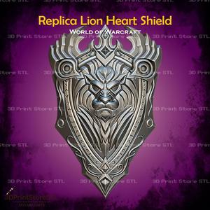Replica Lion Heart Shield Cosplay World Of Warcraft – STL File