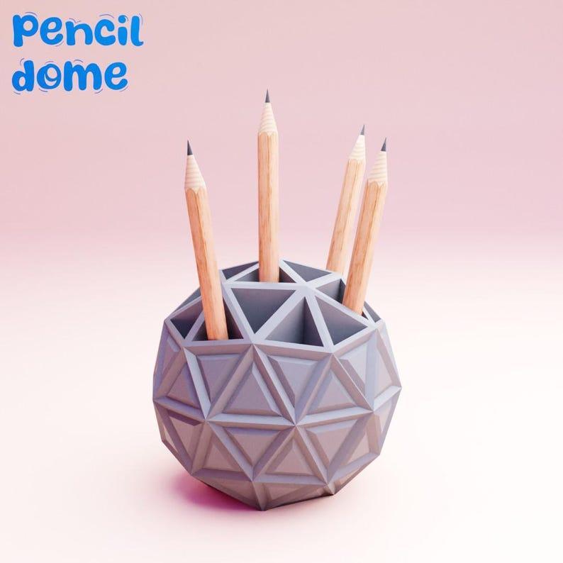 3d model pencil holder organizer for kids 3d printer file for office and workshop organization