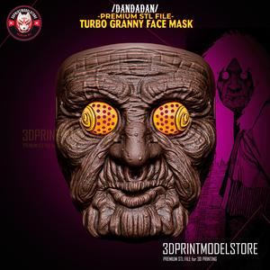 Dandadan Okarun Turbo Granny Face Mask – Anime Cosplay Halloween