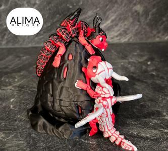 Flexy lava dragon + 3MF included