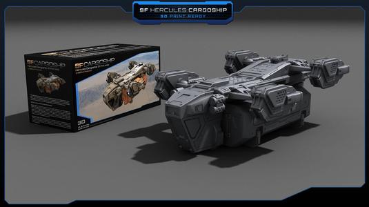 SF Hercules Cargoship – 3D print model