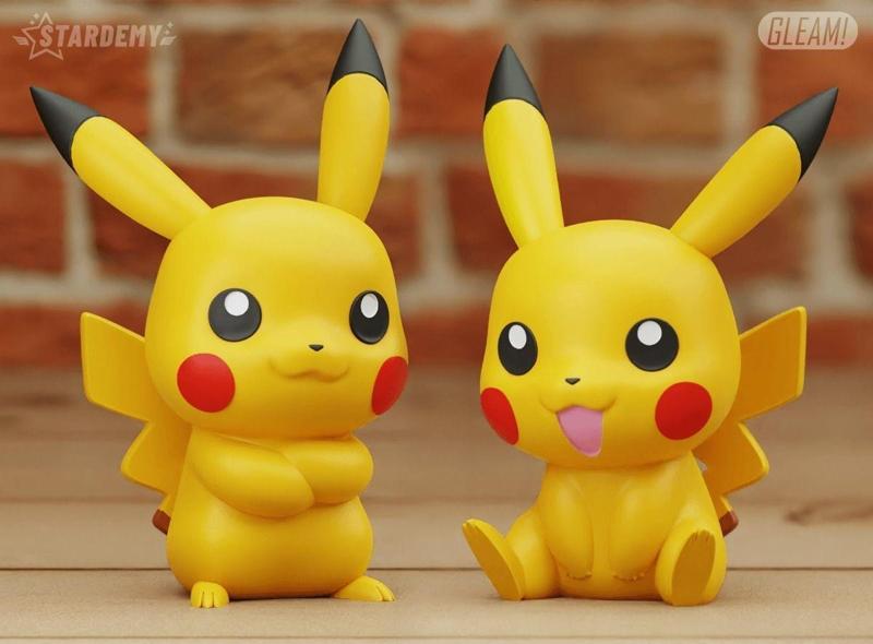 PIKACHU CHIBI 2 DIFF MODELS PRINT IN PLACE NO SUPPORTS