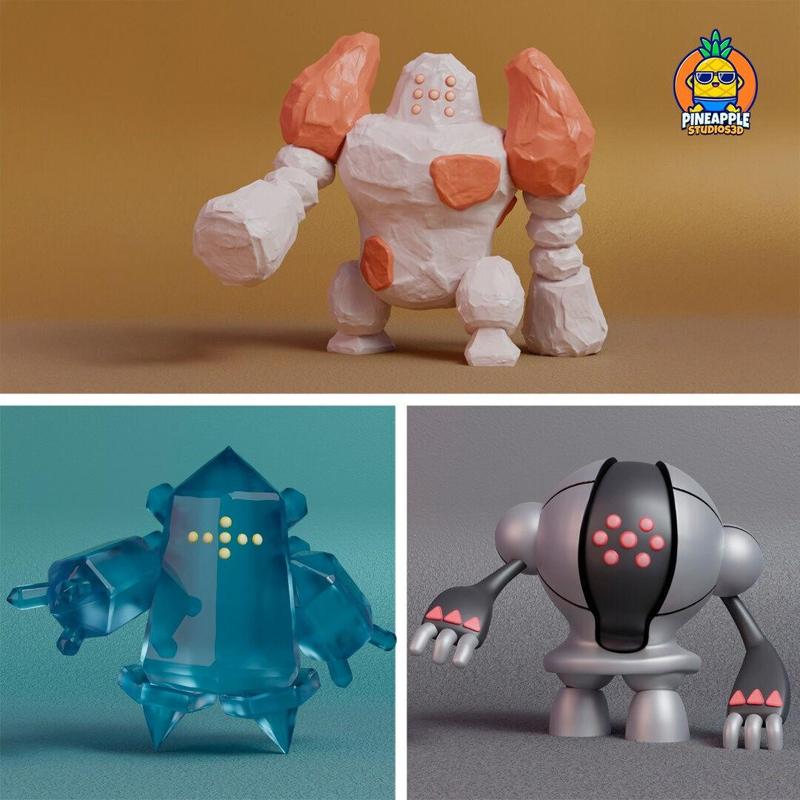Pokemon - Regice Regirock and Registeel