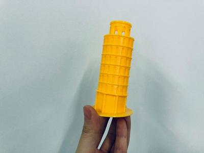 Simple Tower of Pisa with Tinkercad