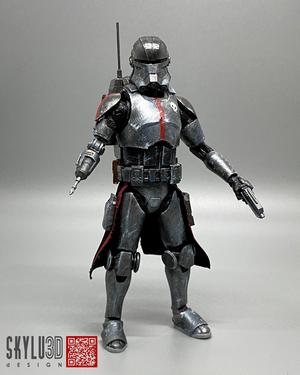 The Bad Batch Echo 6 inch figure kit conversion STL