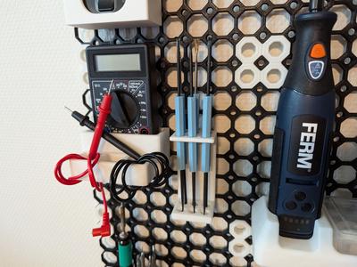 Multiboard holder for Velleman soldering accessories/cleaning kit