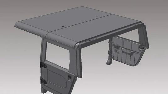 2 door -> 4door conversion mini kit for 3d printed Hummer by AN3DRC