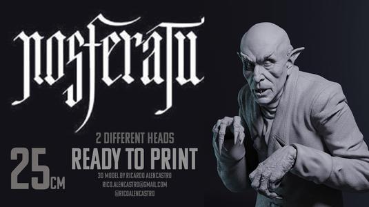 Nosferatu -Silent Cinema Icon - STL Premium Model for Collectors