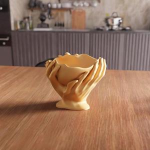 3D Hand Holding Planter STL File – Unique Gift for Her, Cute Desk Planter, Small 3D Printable Planter, Home Decor, Gift for Women