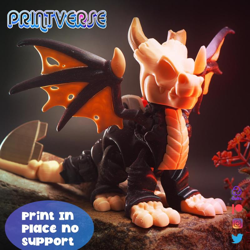 Flexy Reaper Dragon Print In Place No Support