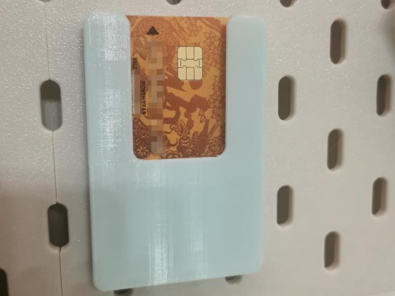 Pegboard Bank Card Holder