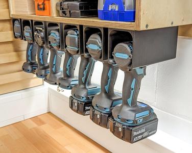 Universal cordless Drill Holder/Mount (Makita, DeWalt, Bosch, Festool, …)