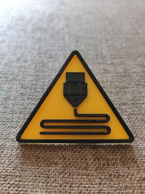 Printing In Progress Sign