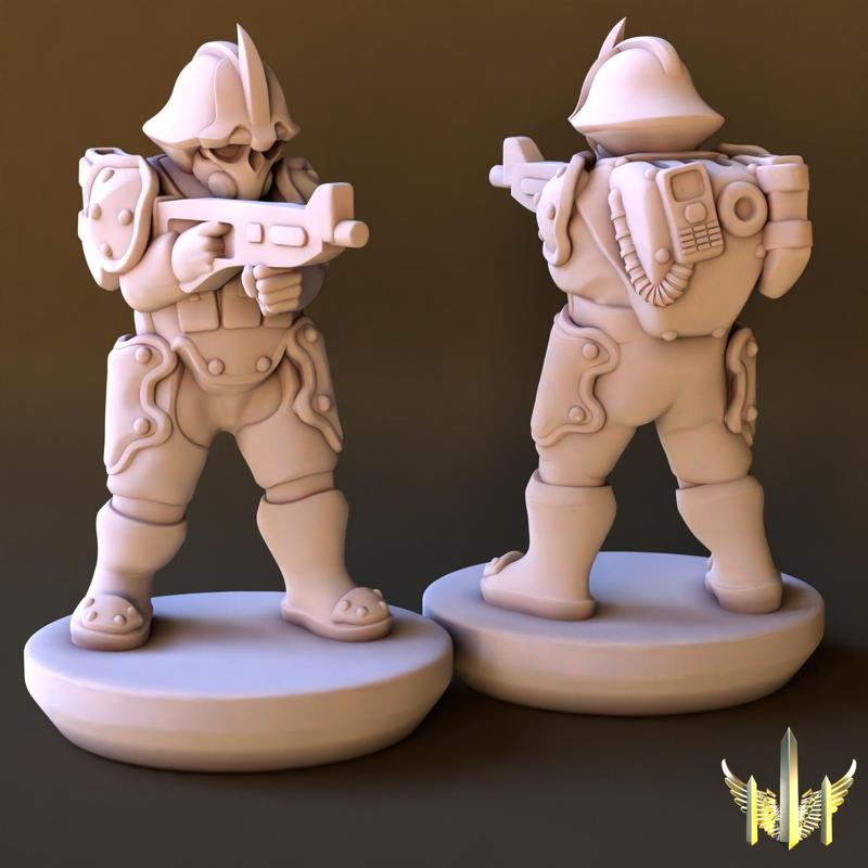 Space Conscript Infantry Pose 01