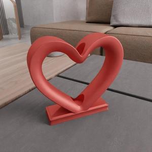 3D Heart Shaped Flower Vase Valentines Gifts for Girlfriend with Stl File & Valentine Heart, Heart Decor, Valentine Art, 3D Printed Decor