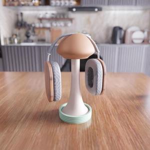 3D Mushroom Headset Stand as a Stl File & Personalized Stand, Music Lover, Headphone Accessories, Game Room Decor, Gaming Accessories