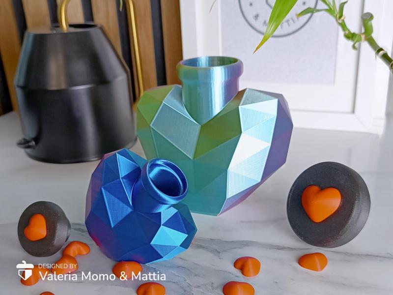 Love Potion Low Poly + Heart Lid, No Support