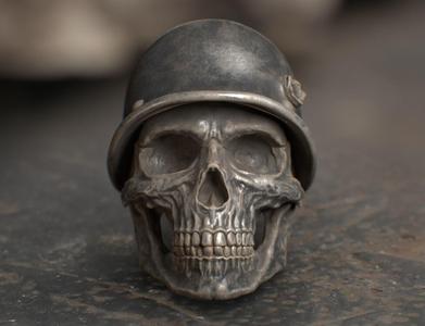 Soldier Skull Ring